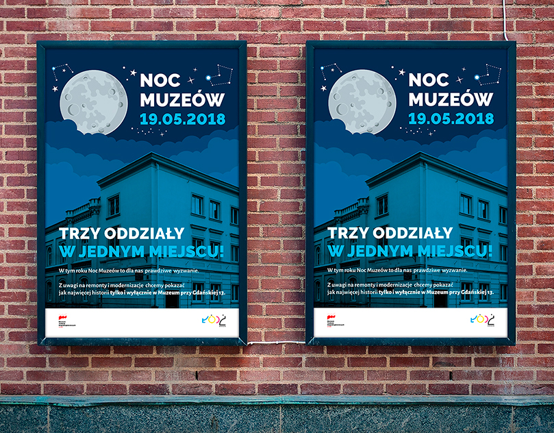 Noc Muzeów Łódź plakat