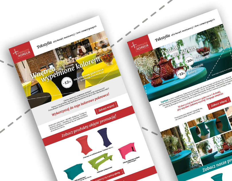 Pracownia Horeca webdevelopment wnętrza wypełnione kolorem