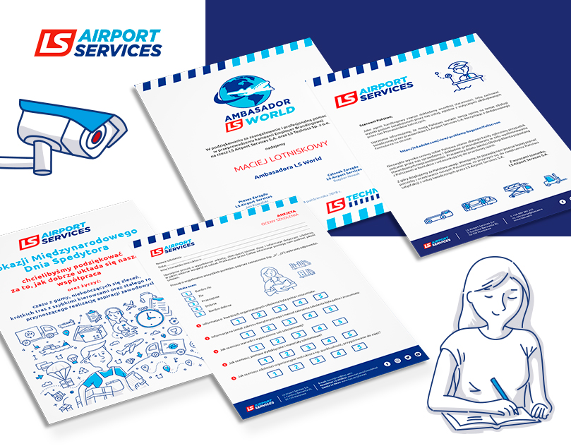 LS Airport Services ulotki informacyjne
