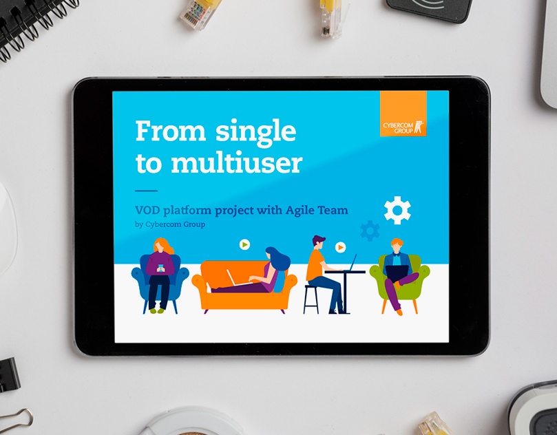Cybercom group From single to multiuser grafika na tablecie